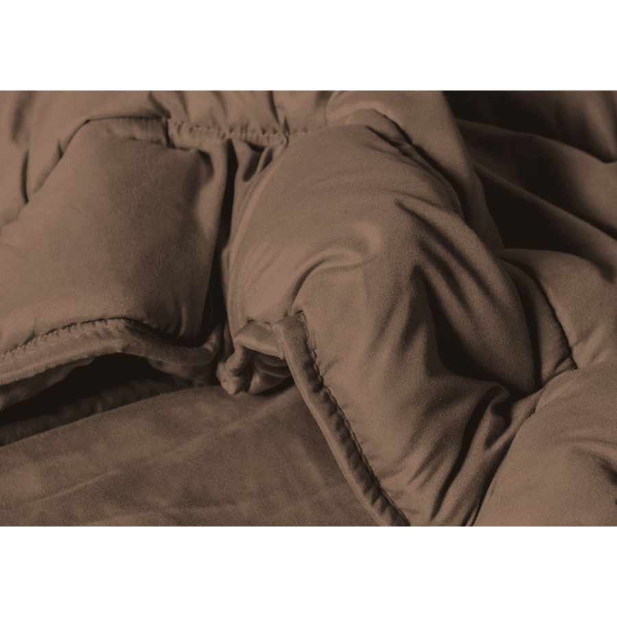Monochrome Bettdecke 300 g – Taupe (Einzelgröße: 220 × 240 cm) – Bild 3