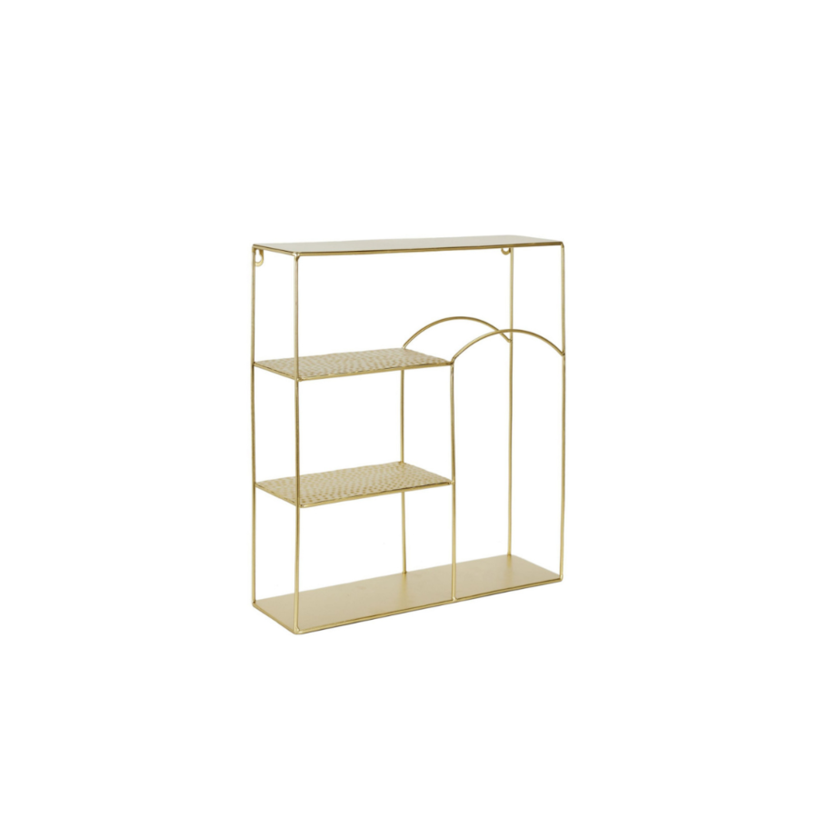 Wandregal Alia – Gold gehämmert