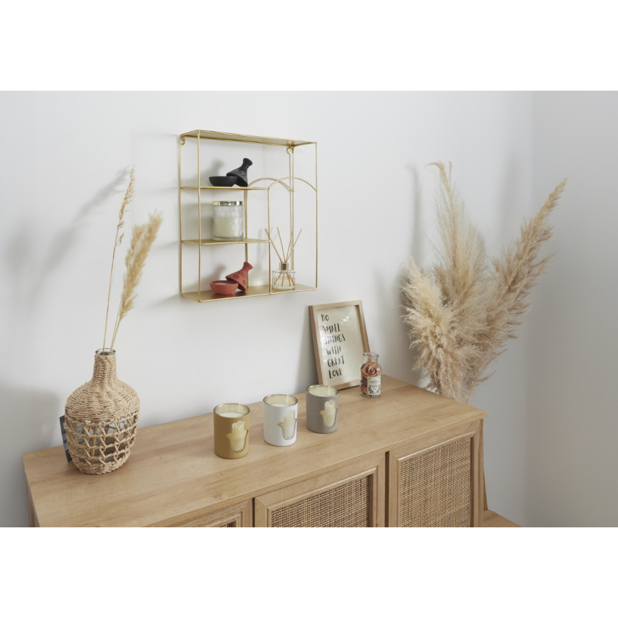 Wandregal Alia – Gold gehämmert – Bild 3