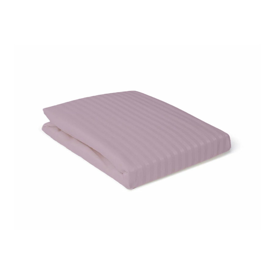 Gestreifte Satin-Bettwäscheset — Lavendel (Einzelgröße: 220 × 240 cm) – Bild 2